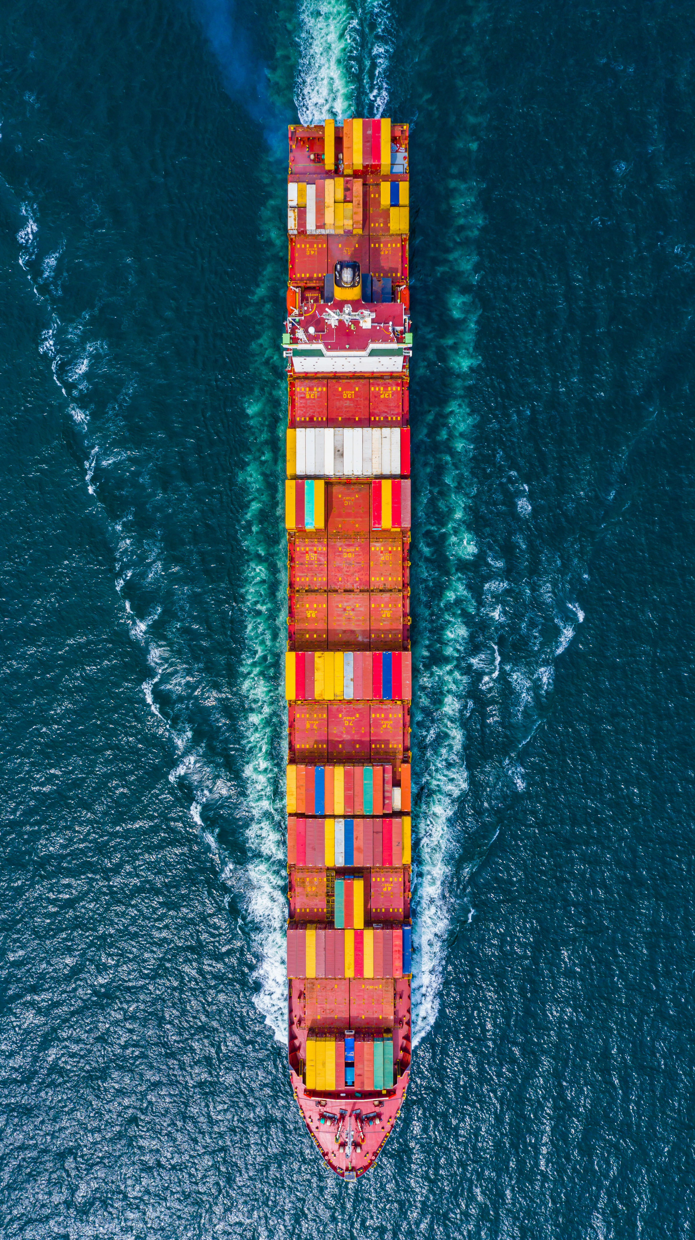 Container Ship Vessel Cargo Carrier. import export logistic and export products worldwide